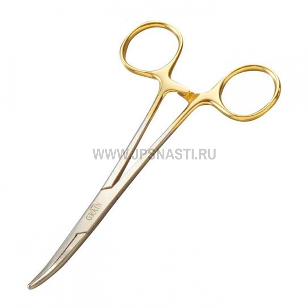 Щипцы Valleyhill Fine Forceps 6 inch, Curve, Gold