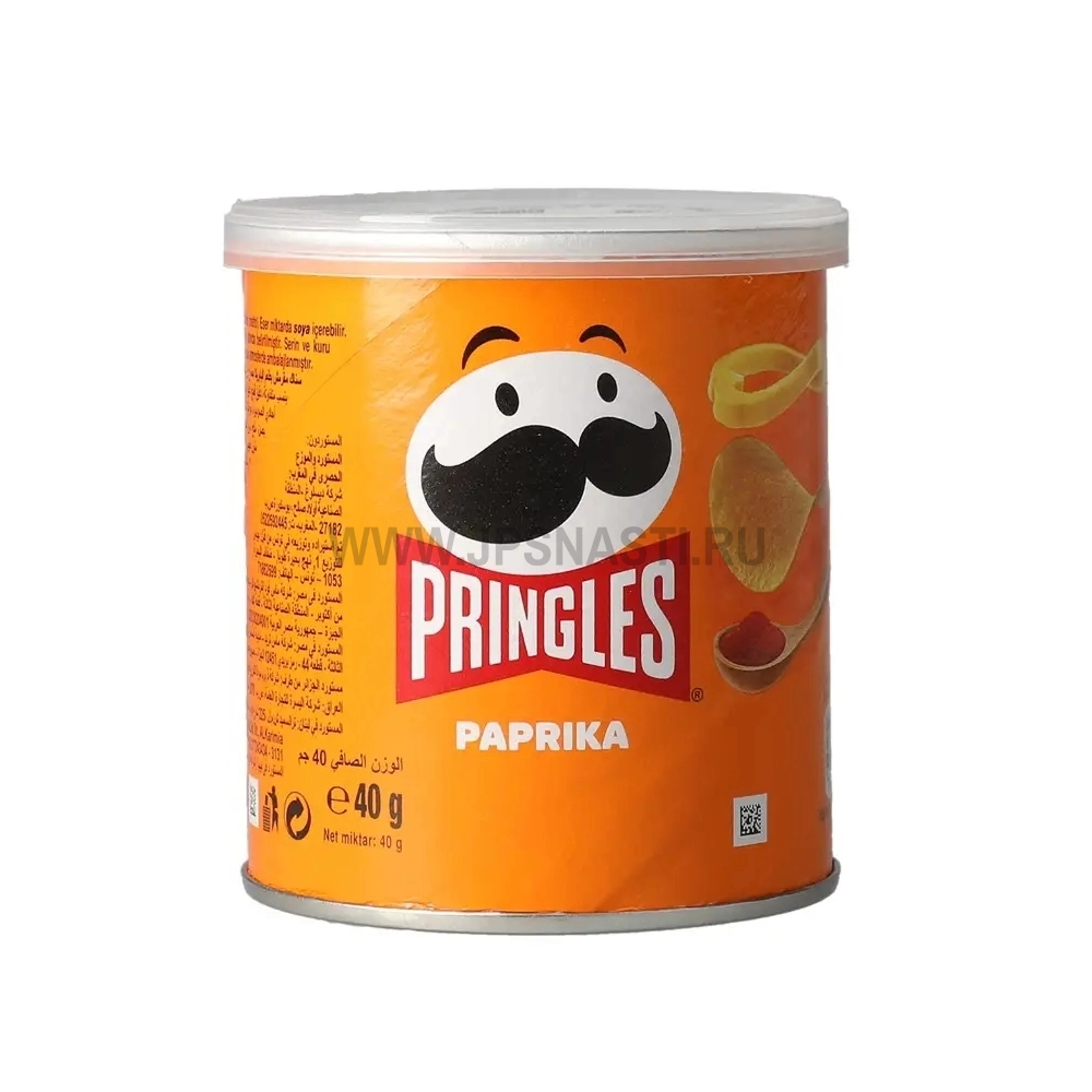 Чипсы Pringles Paprika, с паприкой, 40 г