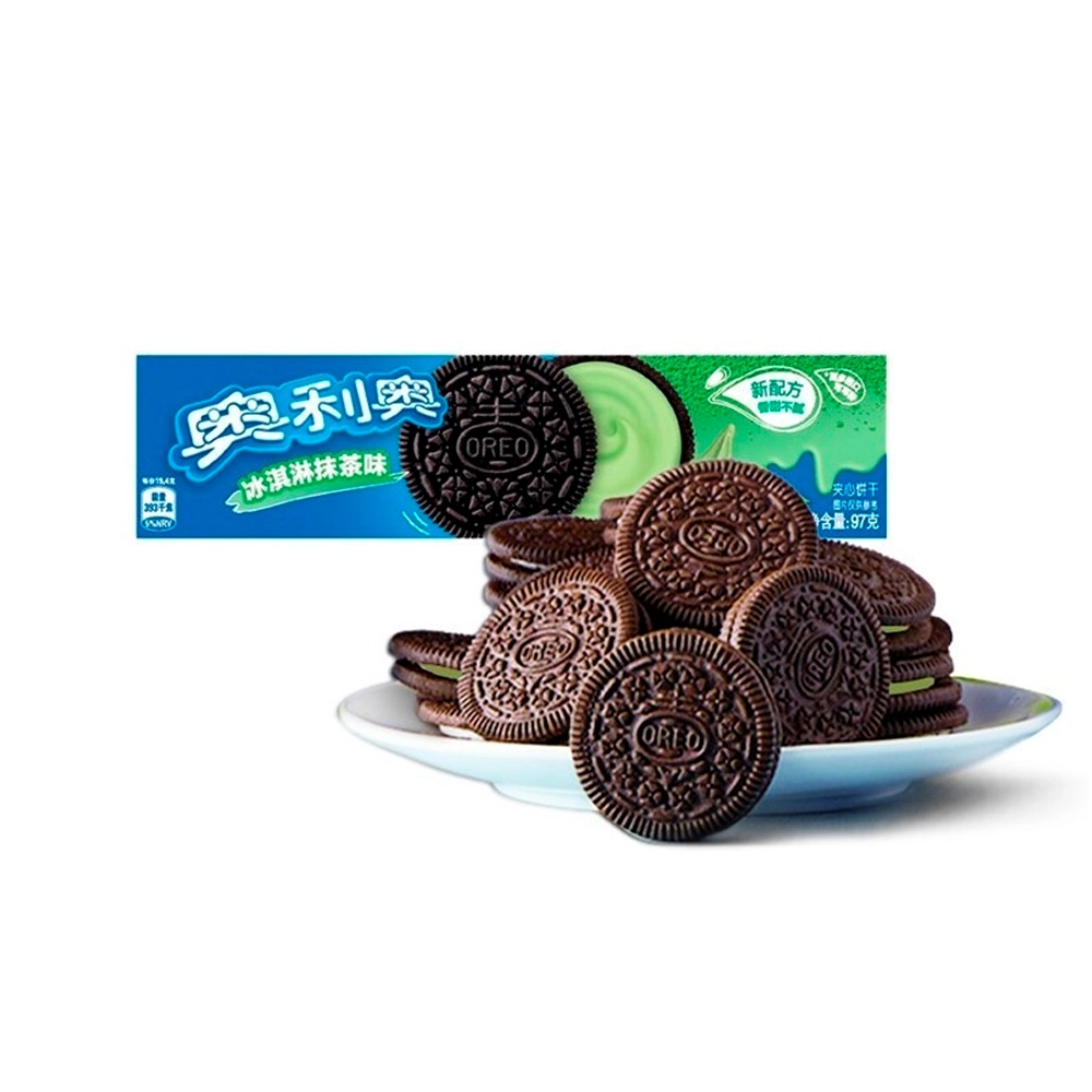 Печенье Mondelez Int. Oreo, со вкусом мороженого и зеленого чая, 97 гр