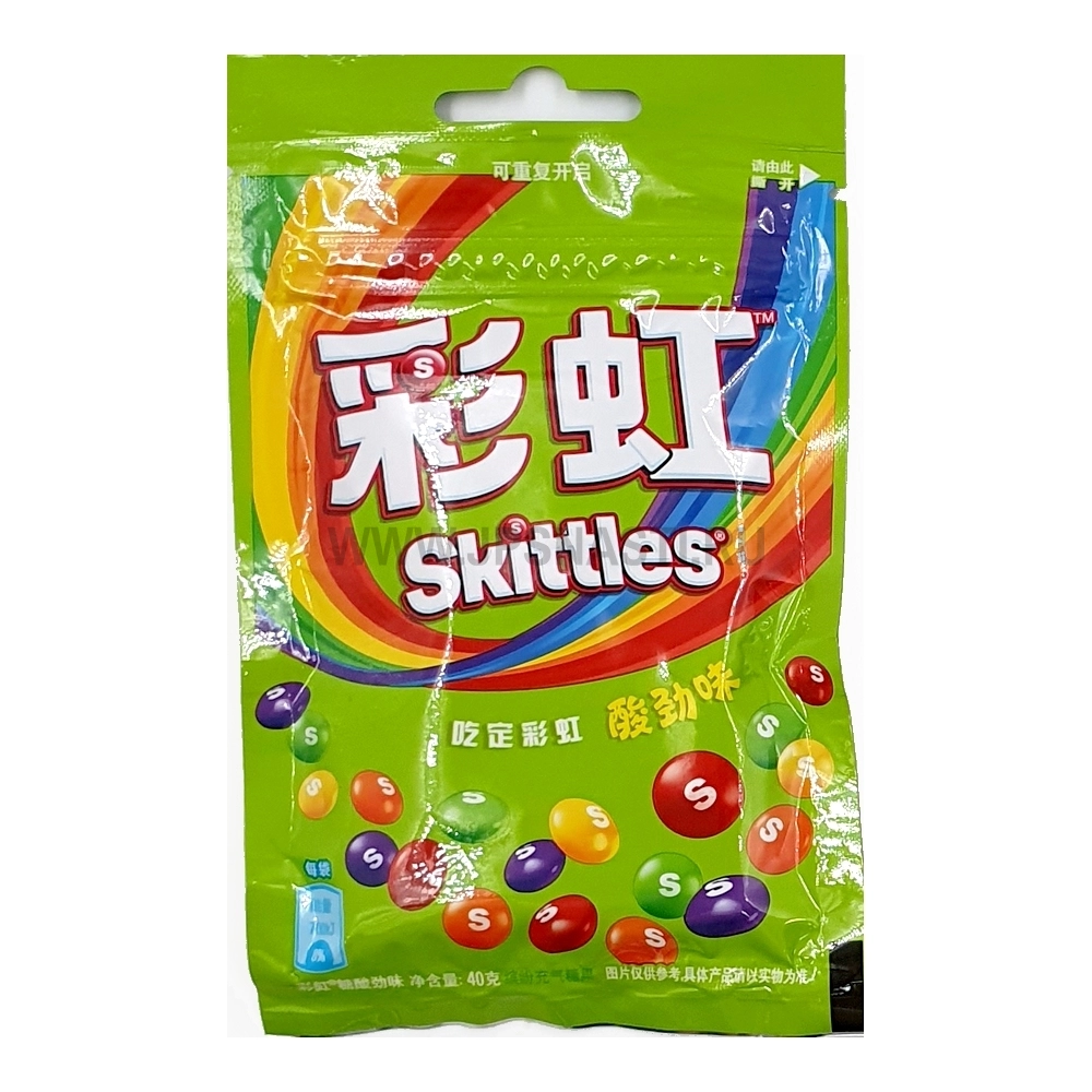 Жевательные конфеты Skittles Sour Green, 40 г