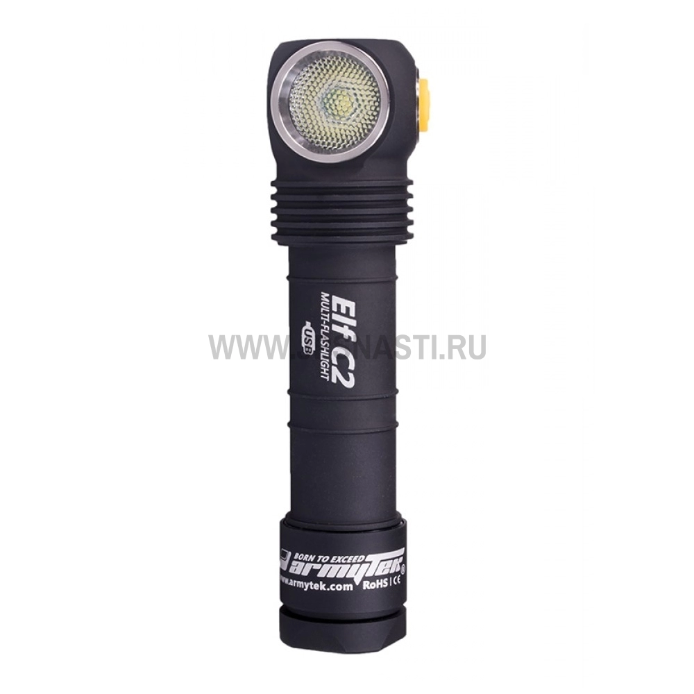 Фонарь Armytek Elf C2 Micro USB, теплый свет