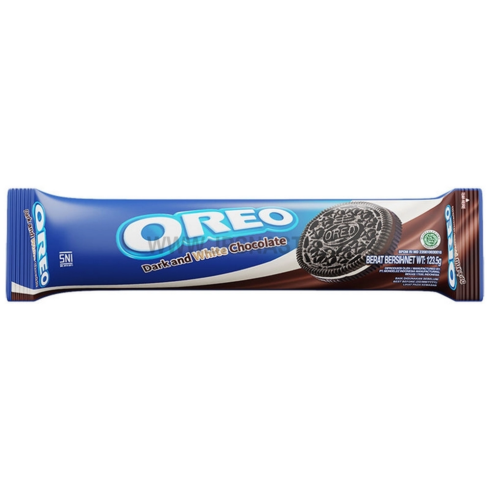 Печенье Mondelez Int. Oreo Dark and White, со вкусом темного и белого шоколада, 119.6 г