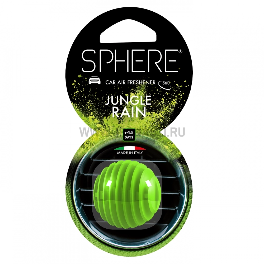 Автомобильный ароматизатор Little Joe Sphere Jungle Rain, дождь в джунглях