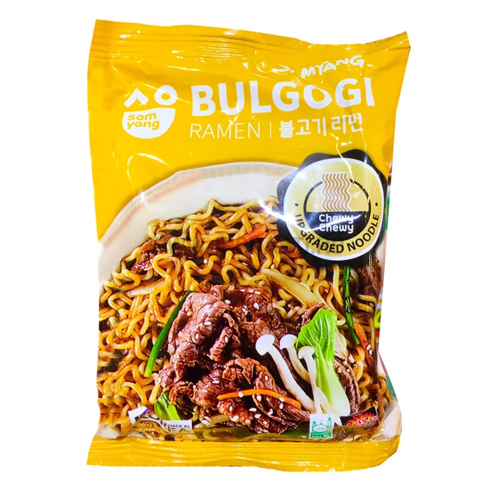 Лапша быстрого приготовления Samyang Bulgogi Ramen, со вкусом говядины, 80 гр