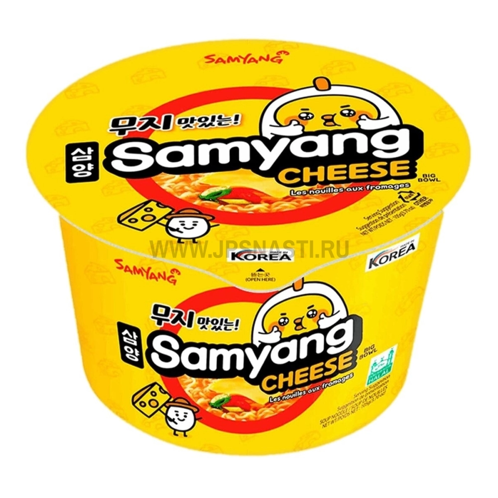 Лапша быстрого приготовления Samyang Cheese Big Boul, 105 г