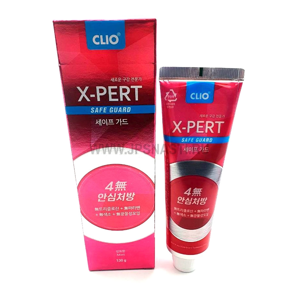 Зубная паста Clio X-Pert Safe Guard, грейпфрут и зеленый чай, 130 г