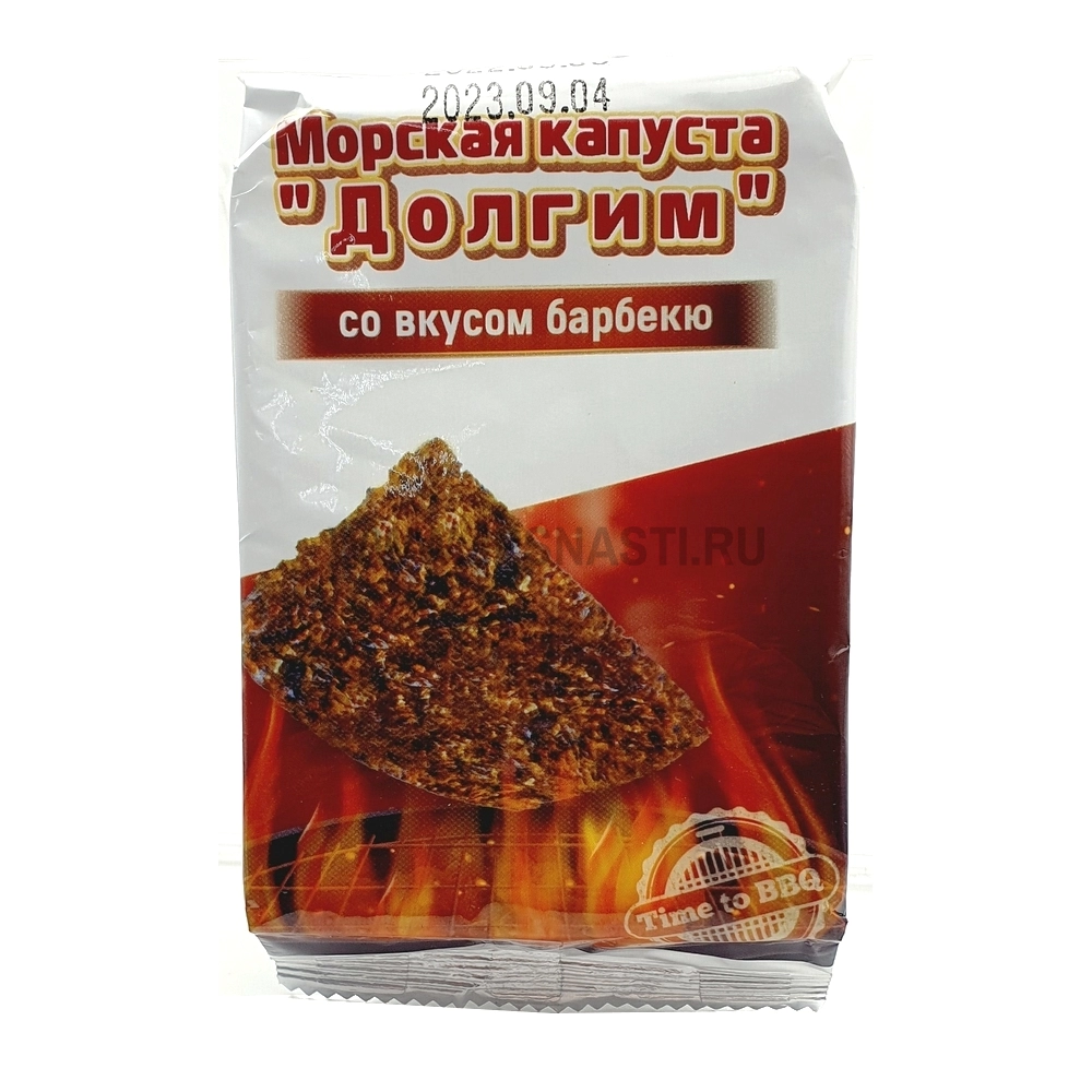 Морская капуста обжаренная (чипсы-нори) DolGim, со вкусом барбекю, 5 г