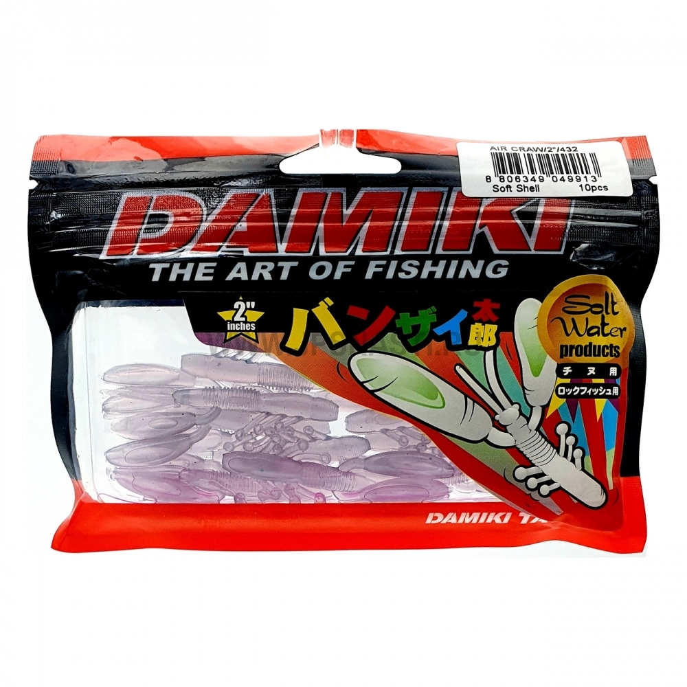 Силиконовые приманки Damiki Air Craw 2", 432