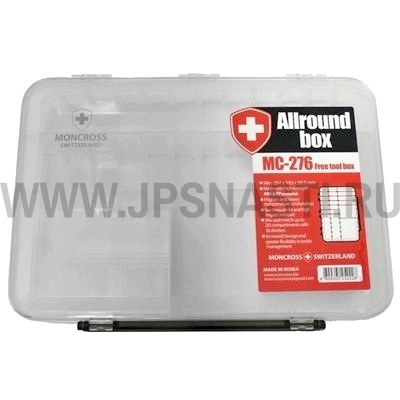 Коробка для приманок Moncross Tackle Box MC 276, Прозрачный