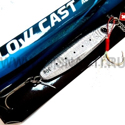 Пилькер Moncross Slow Cast, 30 гр, Silver