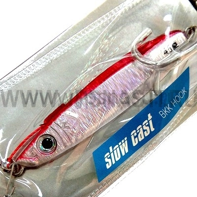 Пилькер Moncross Slow Cast, 45 гр, Silver & Red