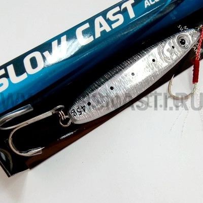 Пилькер Moncross Slow Cast, 45 гр, Silver