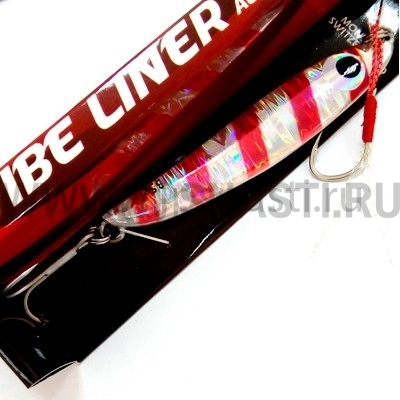 Пилькер Moncross Vibe Liner, 35 гр, Silver & Red