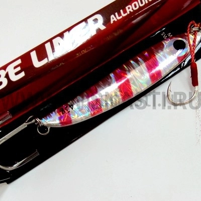 Пилькер Moncross Vibe Liner, 45 гр, Silver & Red