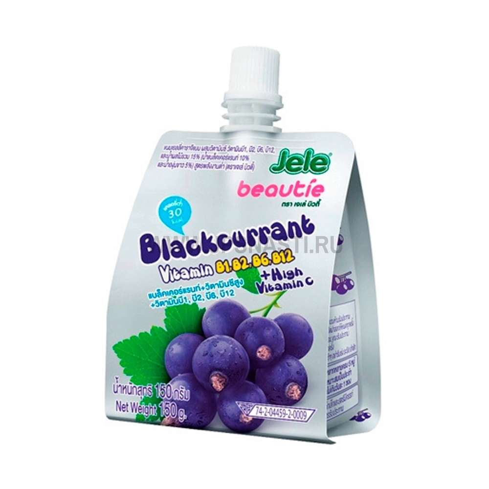 Желе Jele Beautie Blackcurrant (черная смородина), 140 г