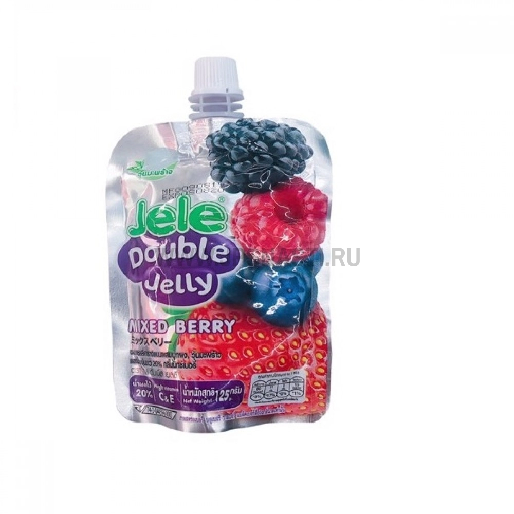 Желе Jele Double Jeley Mixed Berry, ягодный микс, 125 г