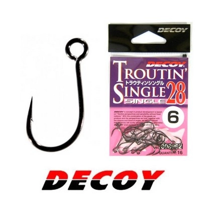 Крючки одинарные Decoy Troutin Single 28