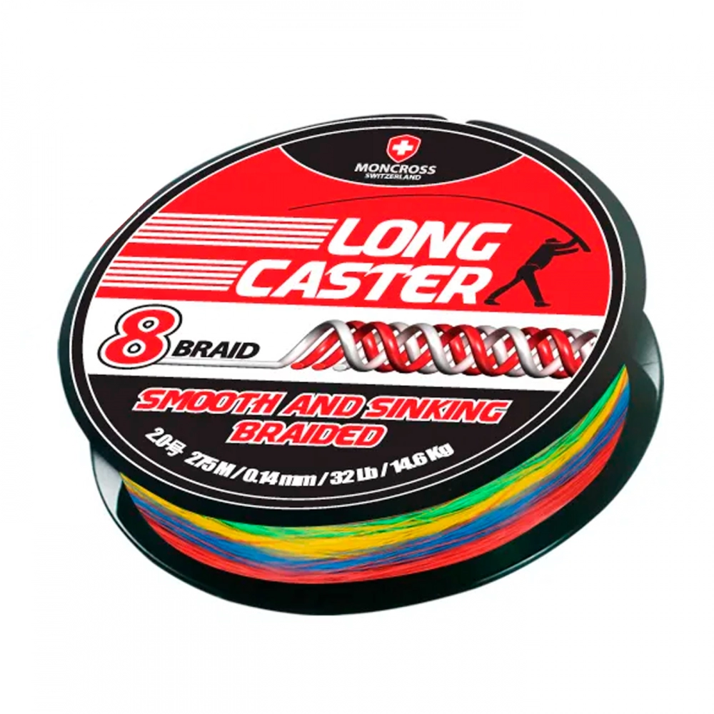 Плетеные шнуры Moncross Long Caster 8 Braid