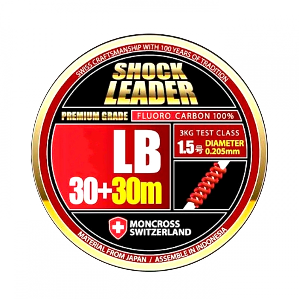 Шок лидеры флюорокарбоновые Moncross Premium Shock Leader