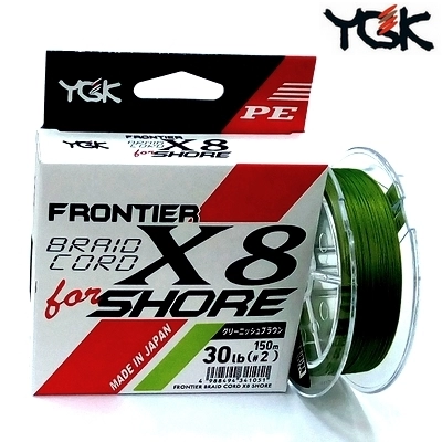 Плетеные шнуры YGK Frontier Braid Cord x8 For Shore