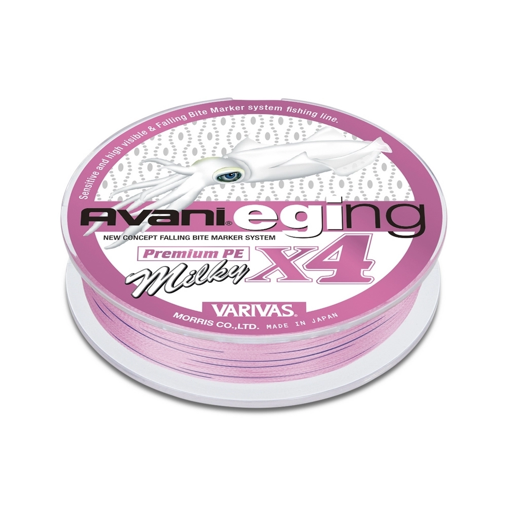 Плетеные шнуры Varivas Avani Eging Premium PE x4 Milky