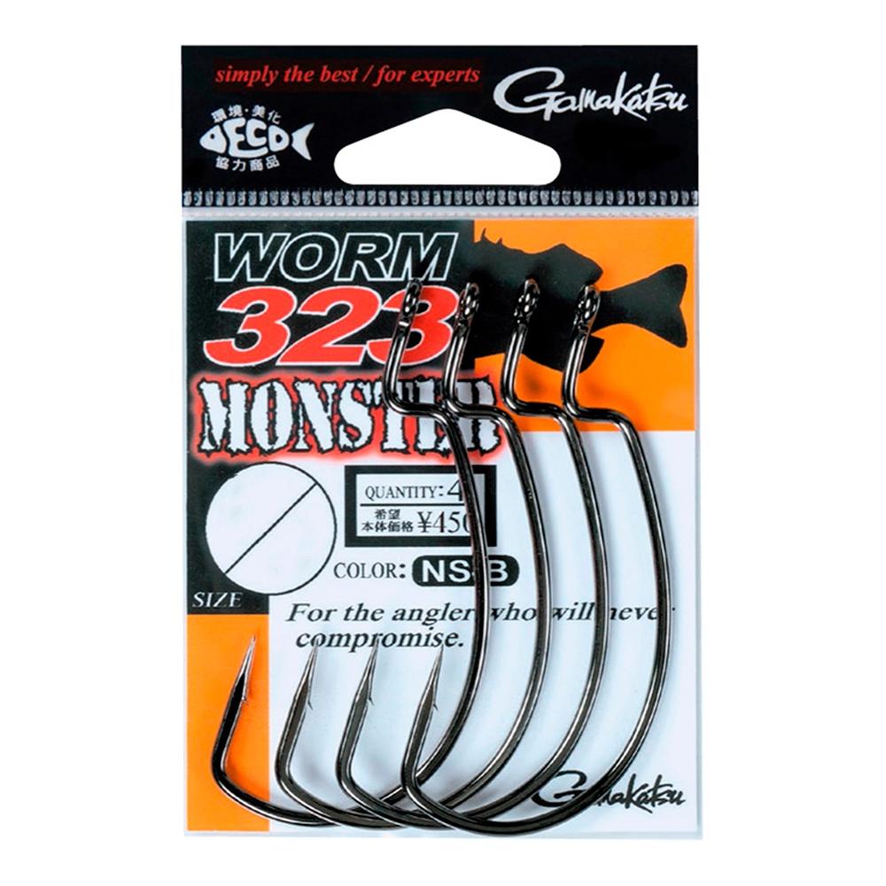 Крючки офсетные Gamakatsu Worm 323 Monster