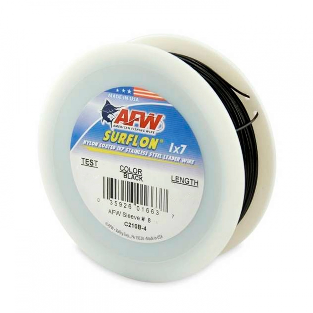 Поводковые материалы AFW Surflon Nylon Coated 1x7 Stainless Leader