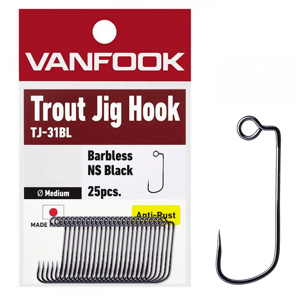 Крючки одинарные Vanfook Trout Jig Hook TJ-31BL