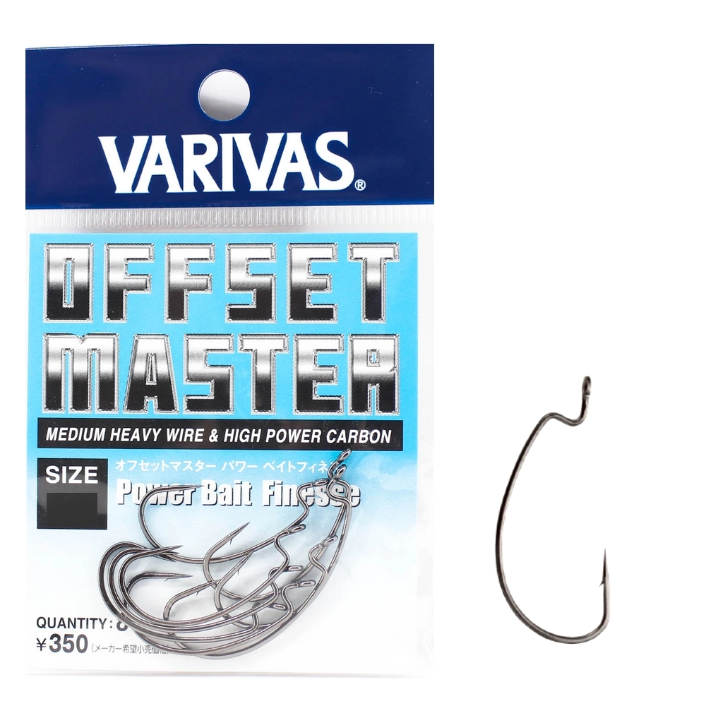 Крючки офсетные Varivas Offset Master Power Bite Finesse