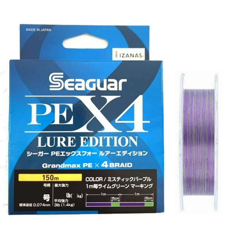 Плетеные шнуры Seaguar PE x4 Lure Edition