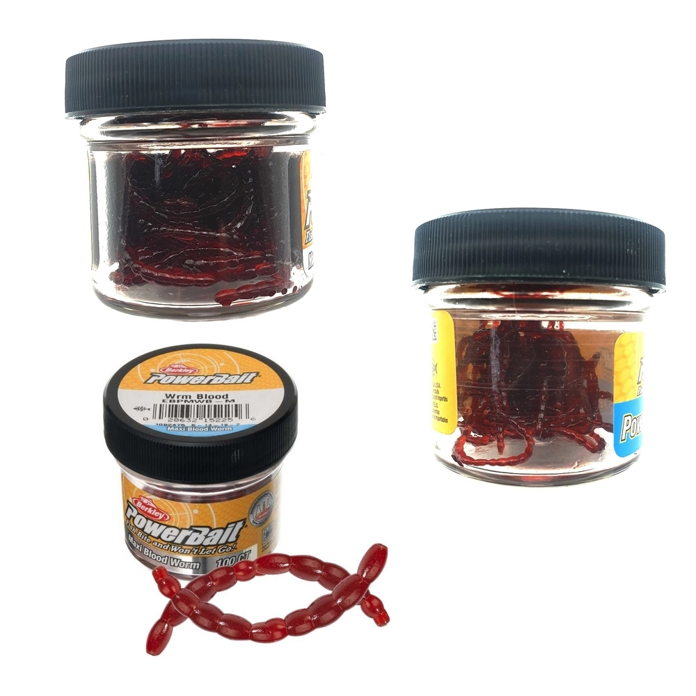 Силиконовые приманки Berkley PowerBait Blood Worms