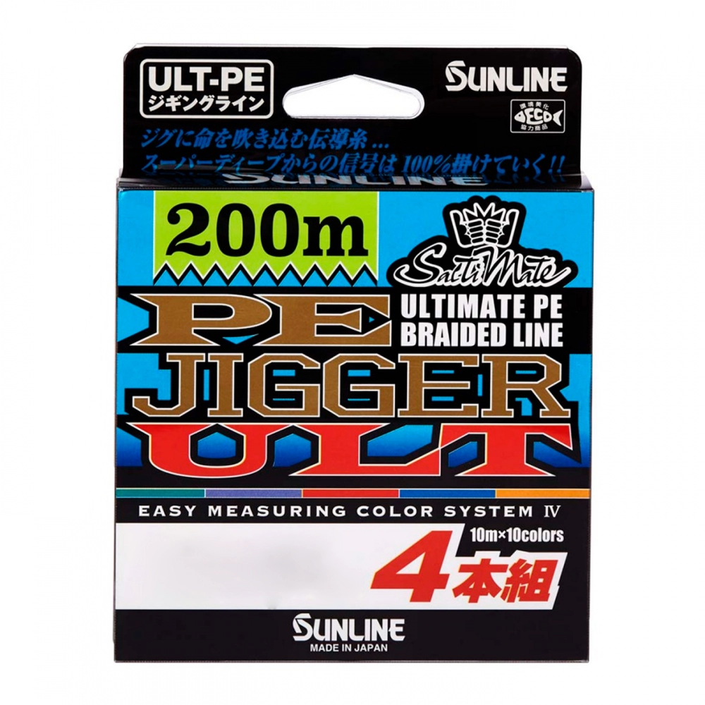 Плетеные шнуры Sunline PE Jigger ULT x4