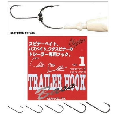 Крючки одинарные Varivas Trailer Hook