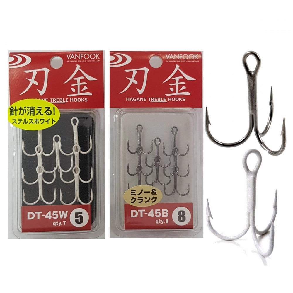 Крючки тройные Vanfook Treble Hook Medium DT-45B