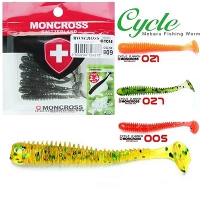 Силиконовые приманки Moncross Worm Cycle