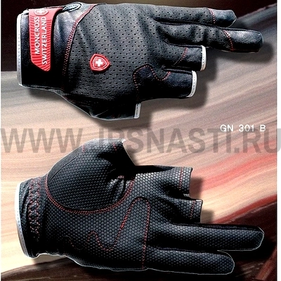 Перчатки без 3-х пальцев Moncross GN-301B, размер XL, черный